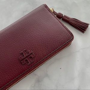 Tory Burch Monogram Zip Continental Wallet